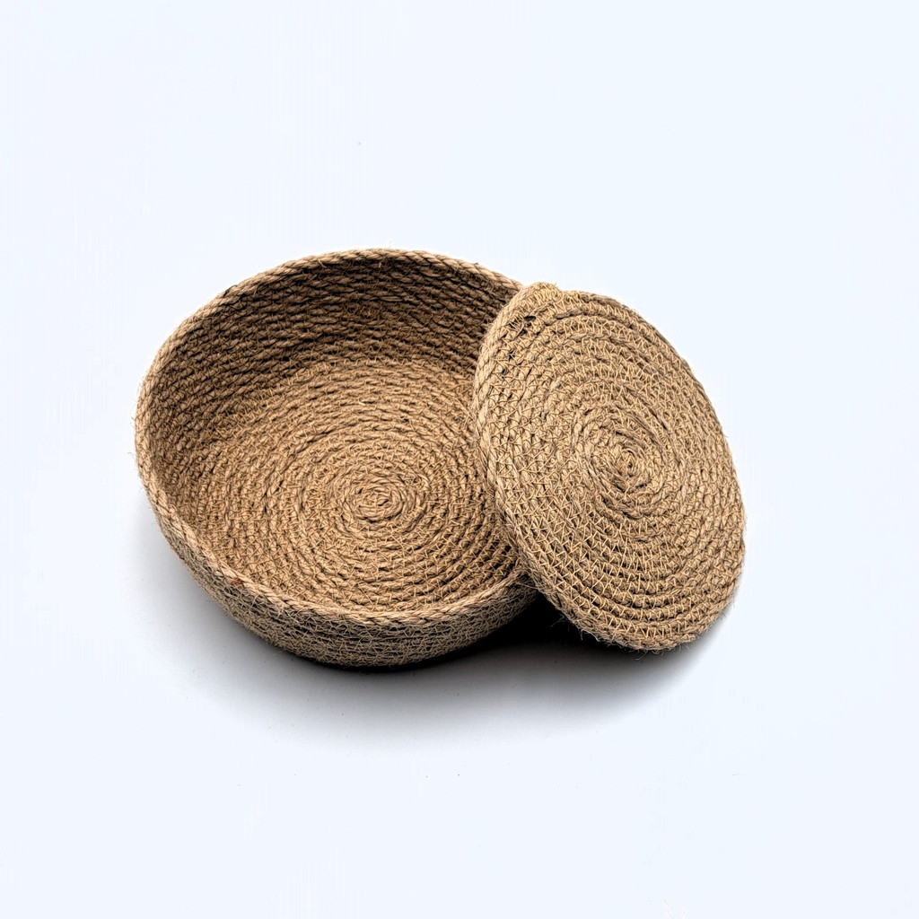 Posavasos de yute (cesta+6 posavasos)